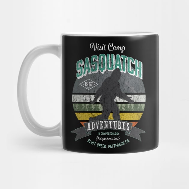 Visit Camp Sasquatch - Funny Big Foot TDesign v2 by Vector Deluxe